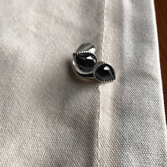 Evil Pawn Jewelry Annie Ring in Obsidian - Picture 4 of 5